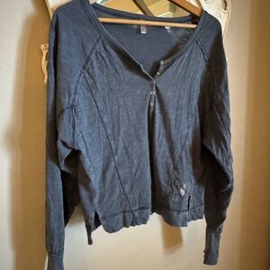 FP Movement by Free People Blue Crop Workout Layering